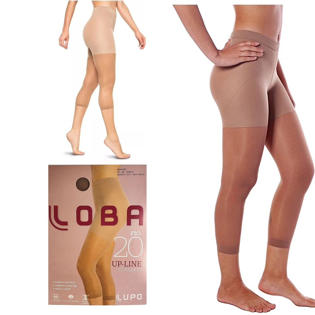 Corsário Lupo 5865-001 Levanta O Bumbum Fio 20 Loba Meia Legging Up-line Nota Fiscal Origi...