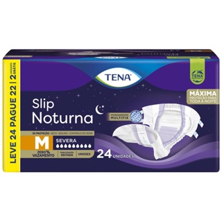 Fralda Geriátrica Tena Slip Noturna M Leve 24 Pague 22 em Oferta na Shopee