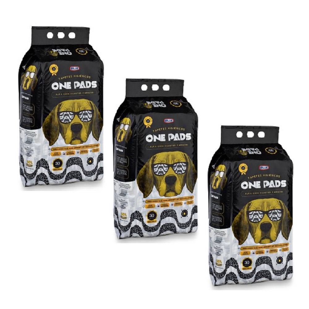 Tapete Higiênico Pet One Pads 70x60cm Total 90 Unidades - 1113K