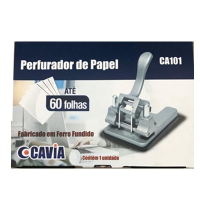 PERFURADOR 2 FUROS 60 FOLHAS - CA101 - CAVIA