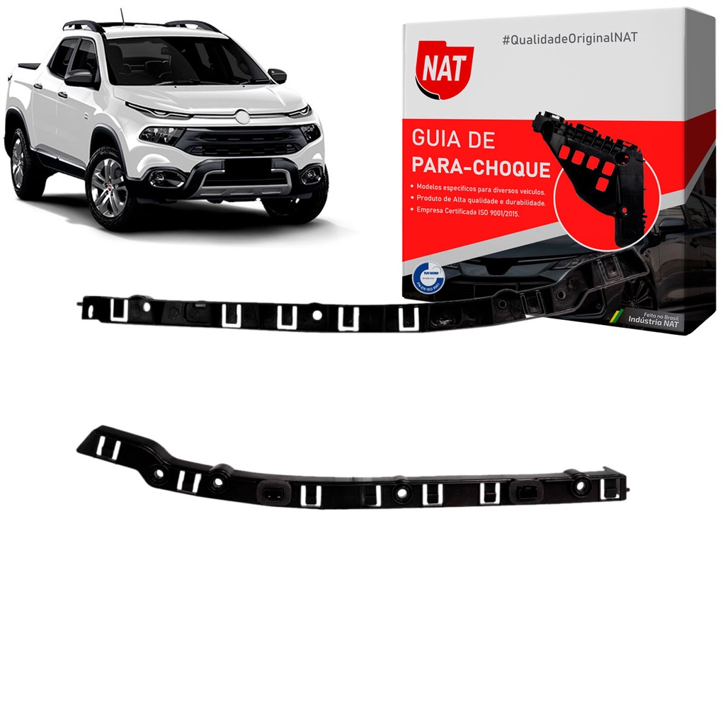 Suporte Guia Parachoque Fiat Toro 2016 Até 2021 Traseiro