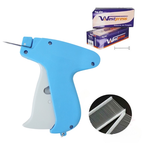 Kit Fixador De Etiqueta Tag Pistola Aplicadora + 10000 Tagpin 45MM