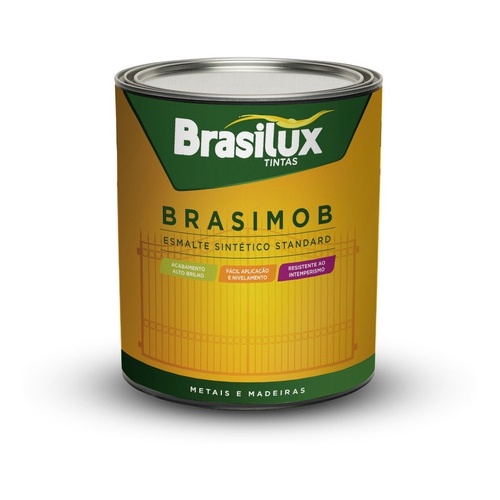 Tinta Esmalte Sintético Para Metais e Madeira 900ml Brasimob em Oferta na Shopee
