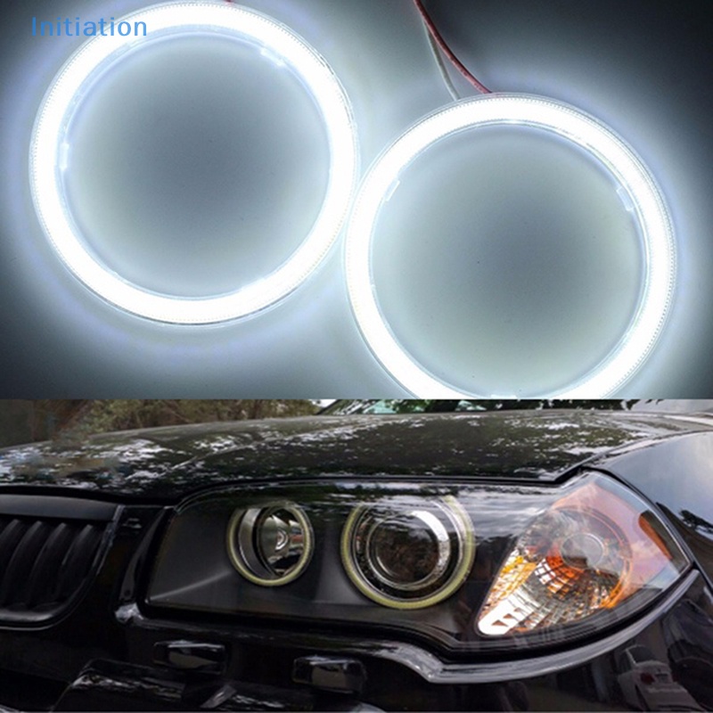 Iniciação COB Branco SMD Angel Eyes Car Carro LED Fog Light Ring DRL Decoração De Faróis