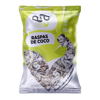 Raspas de Coco Chips Natural Sem Borda 100g - P&P