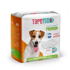 Tapete Higiênico Para Cães Tapetudo 80x60 30 unidades