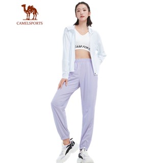 CAMEL SPORTS Ice Silk Cool Feeling Protetor Solar Feminino Fino De Verão Casual Respirável Calças De Secagem Rápida Soltas