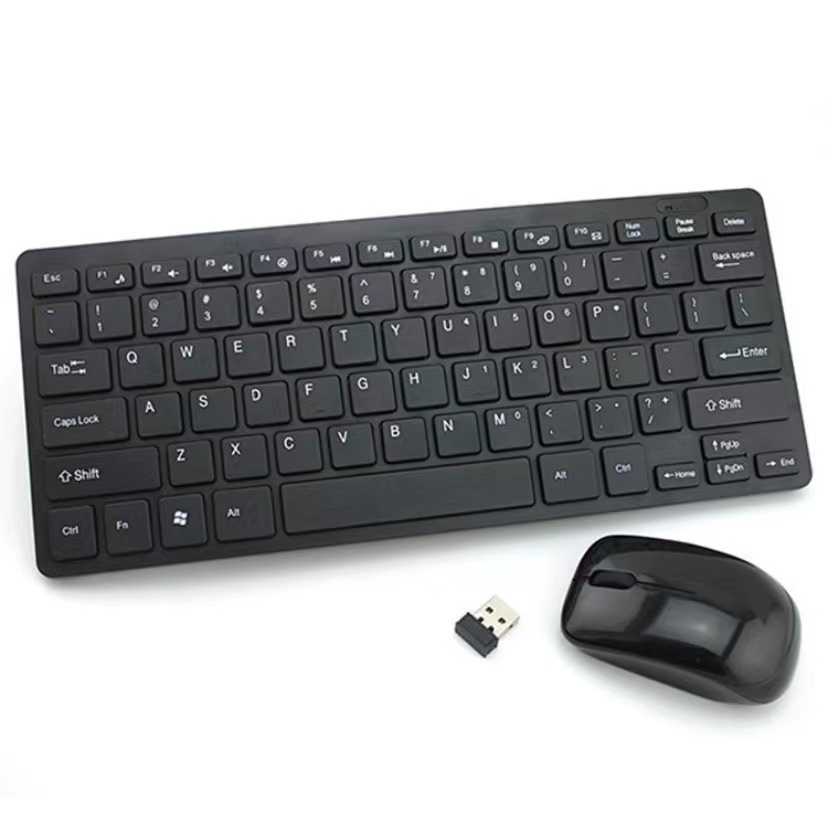 Kit Mini Teclado E Mouse Sem Fio Wireless Notebook Ultrafino em Oferta na Shopee