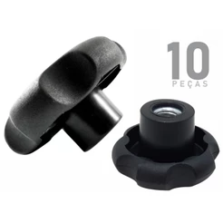 Manípulo Fêmea Margarida M6 40mm C/10pçs