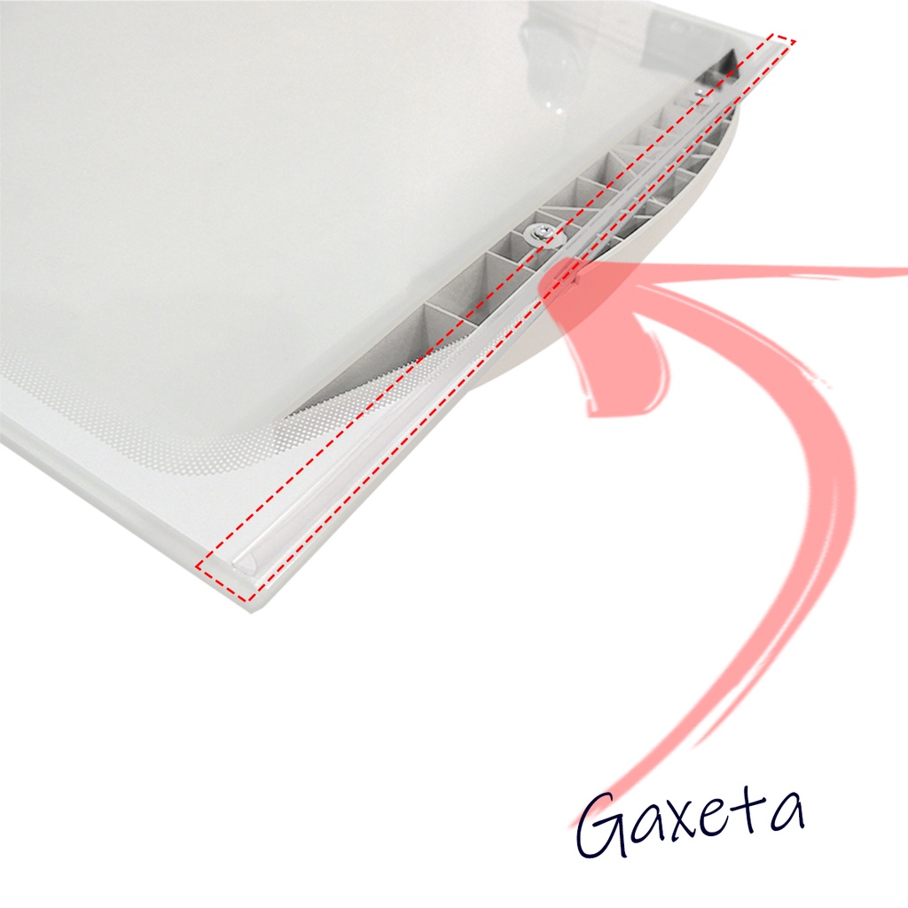 Gaxeta Borracha de Silicone Maleável 54cm Original fixação adesiva para aplicação em Tampa de Vidro de Freezer Metalfrio