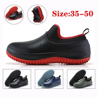 Sapato de chef antiderrapante de tendência para homens e mulheres, sapatos de trabalho hospitalar, EVA, sapatos de segurança de tamanho grande, praia, cozinha de pesca especial, à prova d