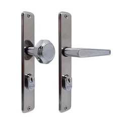 Fechadura Externa Para Porta de Alumínio Cromada Bélgica 2006/06-09 Hela