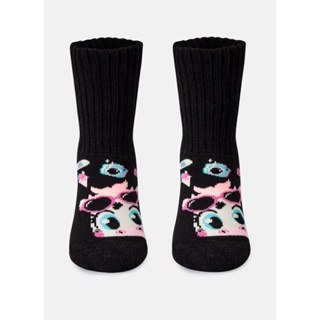 Meia Botinha Antiderrapante Bebê Menina Vaca - Puket em Oferta na Shopee