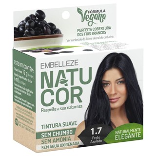 Tintura Em Pó Natucor Preto Azulado 1.7