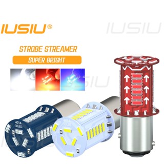 IUSIU 2023novo Flash 1157 Luz De Freio Led Fluxo De Água BAY15D P21 5w Lâmpada De Sinalização De Motocicleta 30SMD Streamer Strobe Estacionamento Diurno De Indicador De Piscar A Cauda 12v
