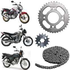 Kit Relação Reduzida Cg Titan 150/160 Fan 125 Start 150 Todas Aço 1045