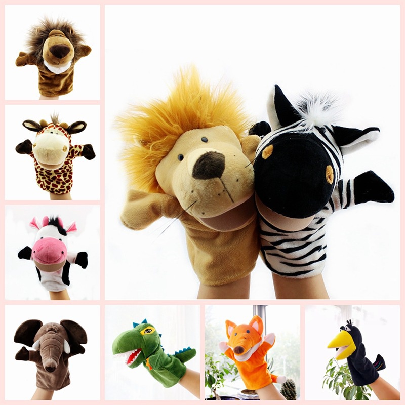 47 Estilos A Escolher De/animal/mouth Abertura cartoon Pelúcia Fantoche/Pai-Filho Brinquedo Com Boca Móvel