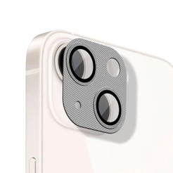 Protetor de lente de câmera de alumínio para iPhone 14 - Prata - Gshield