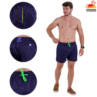 Short Tactel Curto Mauricinho Liso Praia Verão Treino