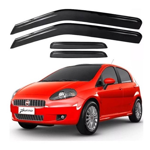 Defletor Calha de Chuva Punto 2008 a 2017 4 Portas Ecoflex