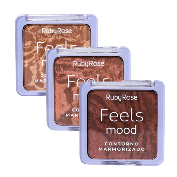 Paleta de Contorno Ruby Rose Feels Mood Marmorizado Hb7527 em Oferta na Shopee