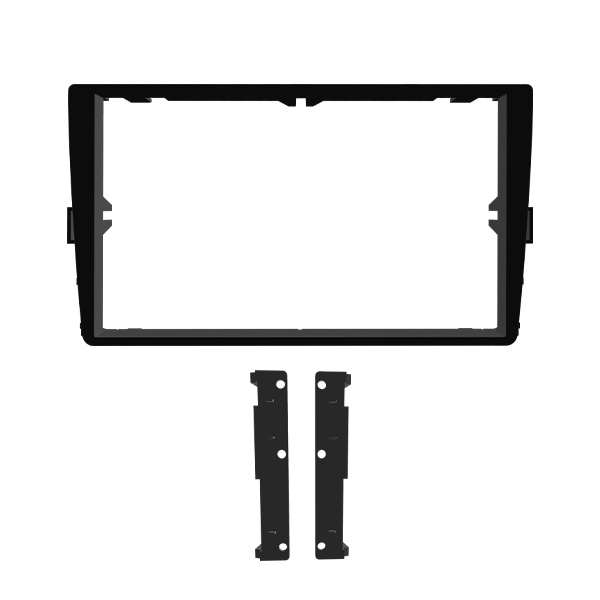 Moldura 8 Pioneer VW Novo Polo, Virtus 18/23, T-Cross 19/23, Nivus 20/23 - Black Piano - 5947