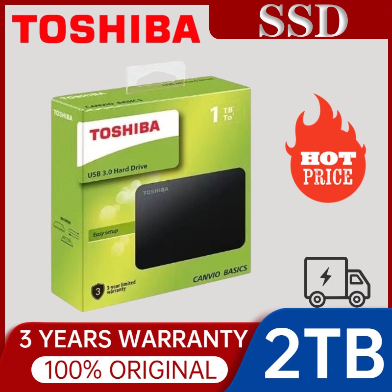Disco rígido externo Toshiba  1TB 2TB 4TB   External Hard Drive HDD USB 3.0  Portable Hd Externo 4TB Hard Drive em Oferta na Shopee