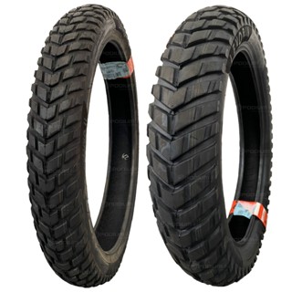 Par Pneu Moto 80/100-18 + 90/90-18 Duna 2 Levorin Sem Camara