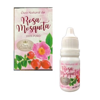 Óleo de Rosa Mosqueta 100% Puro 10ml Clareador Manchas Rugas Hidratante previne estrias na gravidez