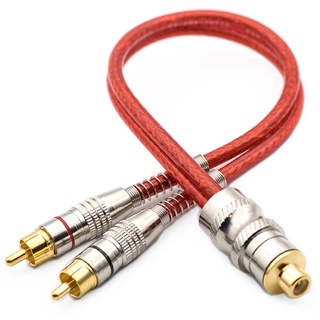 Cabos Y RCA Blindado 1 Femea 2 Machos Vermelho 5mm Plug Metal Blindado Som Automotivo Conectores Duplos Banhado a Ouro Proteção Contra Ruídos Fio De Cobre Caixa Bob Paredão em Oferta na Shopee