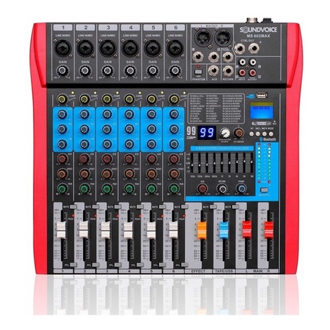Mesa Soundvoice Ms602 Max Efx 48v Interface Bluetooth Grava na Usb