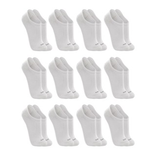 Kit 12 Pares de Meias Cano Invisível Algodão 3270 - Branco