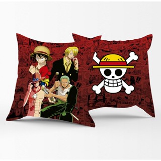 Almofada One Piece Luffy Zoro Sanji Zoro Manga Caveira Wanted