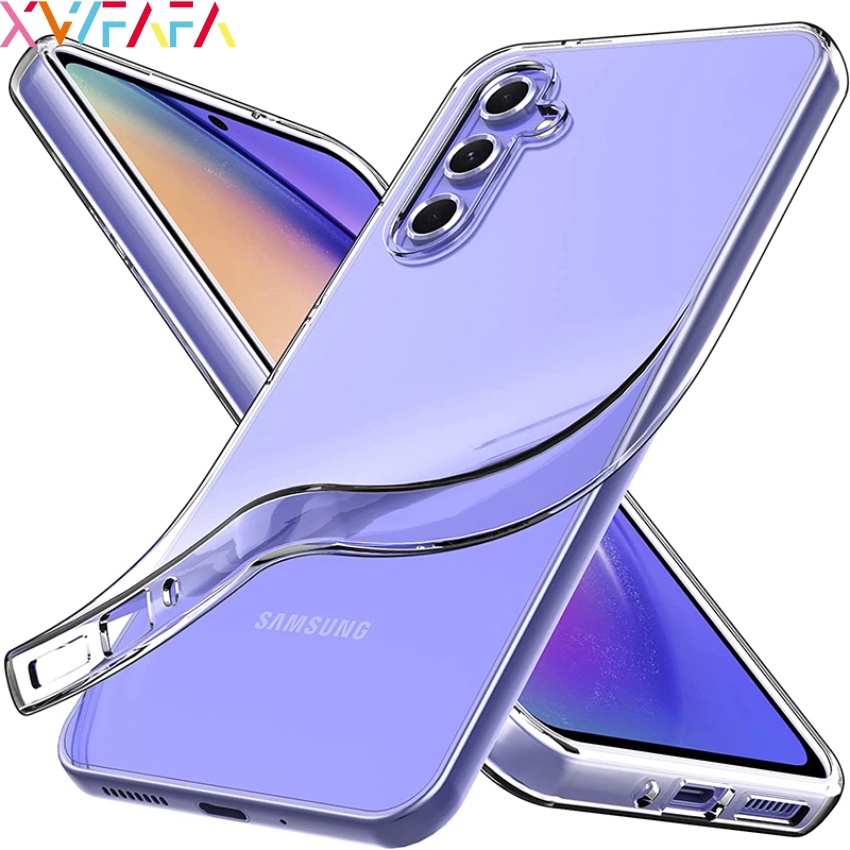 Estojo Para Samsung M14 A14 A24 A54 A34 M54 A04 A04e Telefone Ultra-Fino Transparente TPU Capa Traseira Em Silicone Macia