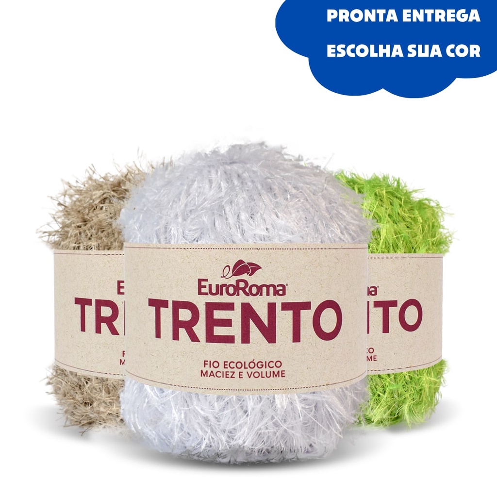 Fio Trento Peludinho Euroroma 200 Gramas (Similar ao Decore Luxo) em Oferta na Shopee