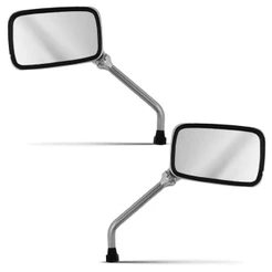 Par De Retrovisor Moto CBX 200 Cromo forte Peça Acessório Para Moto
