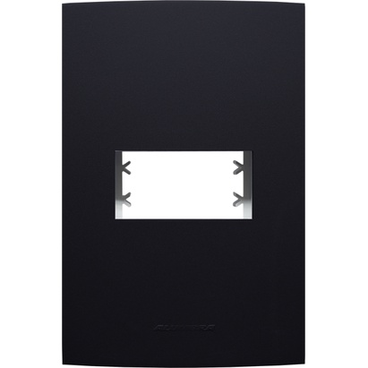 Placa 4x2 1 Módulo Inova Pro Class Alumbra Preto Fosco