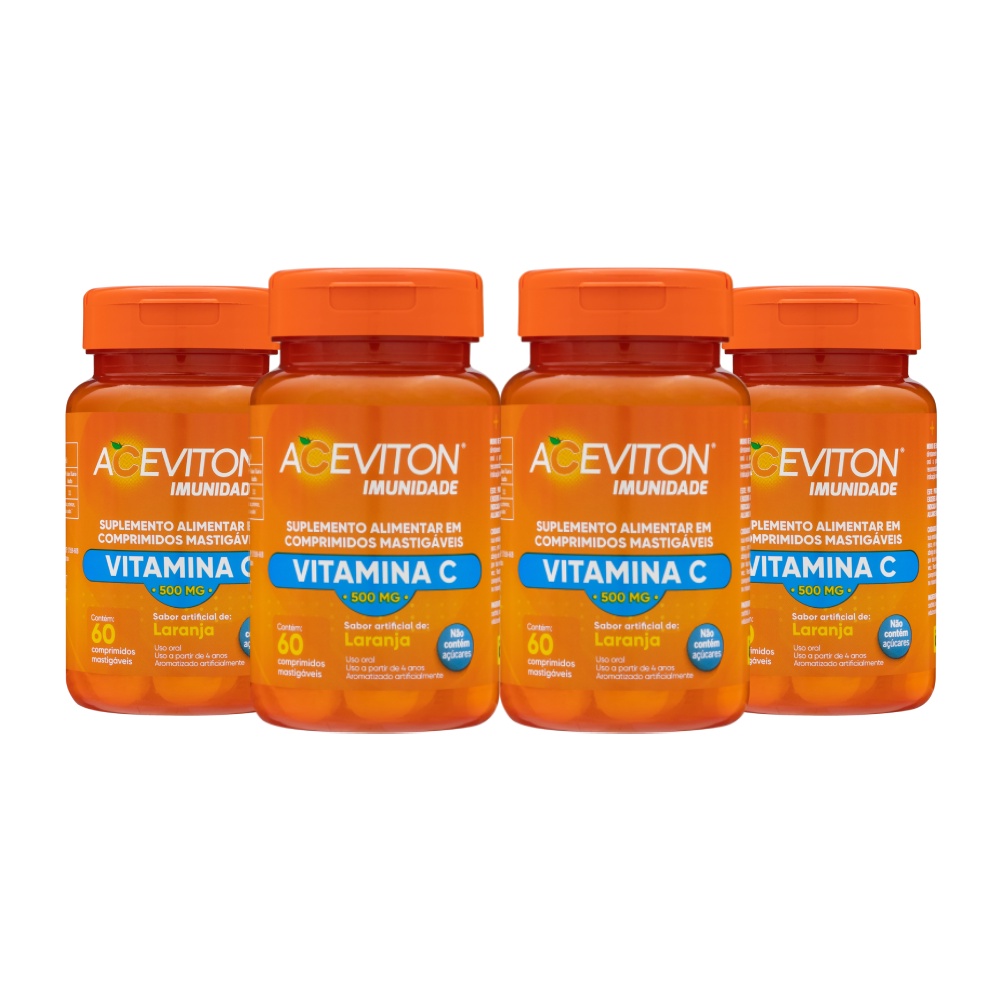 Vitamina C Aceviton Imune 240 Comprimidos Mastigáveis