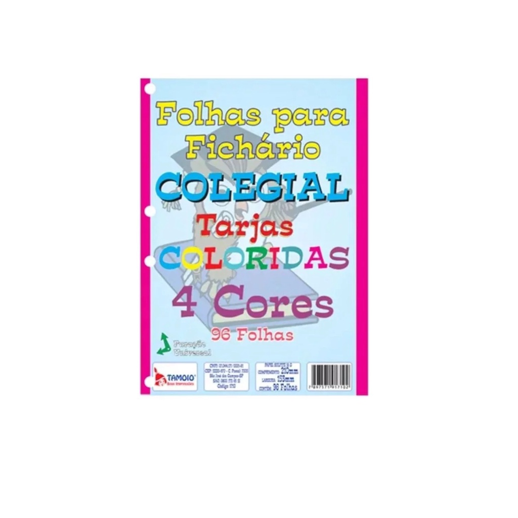 Bloco Refil Fichário 1/4 Colorido Pautado 96 Folhas Escola - pequeno em Oferta na Shopee