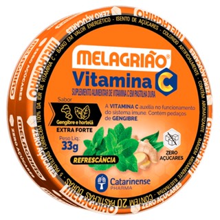 Pastilha melagrião vitamina c extra forte lata 33g - Catarinense