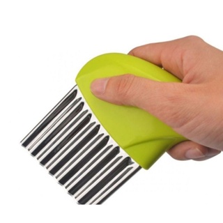 Cortador Ondulado Para Legumes Em Aço Inox Fritas Tomate Abobrinha /Cortador Batata Fatiador chips ondulada tipo Rufles Pringles em Lâmina Inox Slicer em Oferta na Shopee
