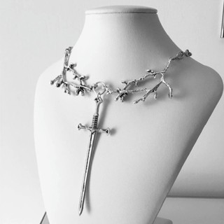 Cadeia De Clavícula Vintage Designable Branch Clavicle Chain for Women Gothic Punk Exagerado Cruz Pingente Colares Jóias Acessórios