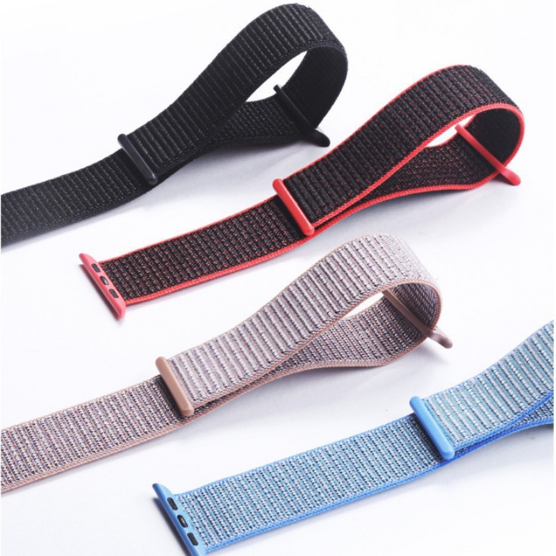 Pulseira Elástica De Nylon Trançado Para Smartwatch Relógio Smart Série Ultra 8 6 SE 5 4 3 2 1 I