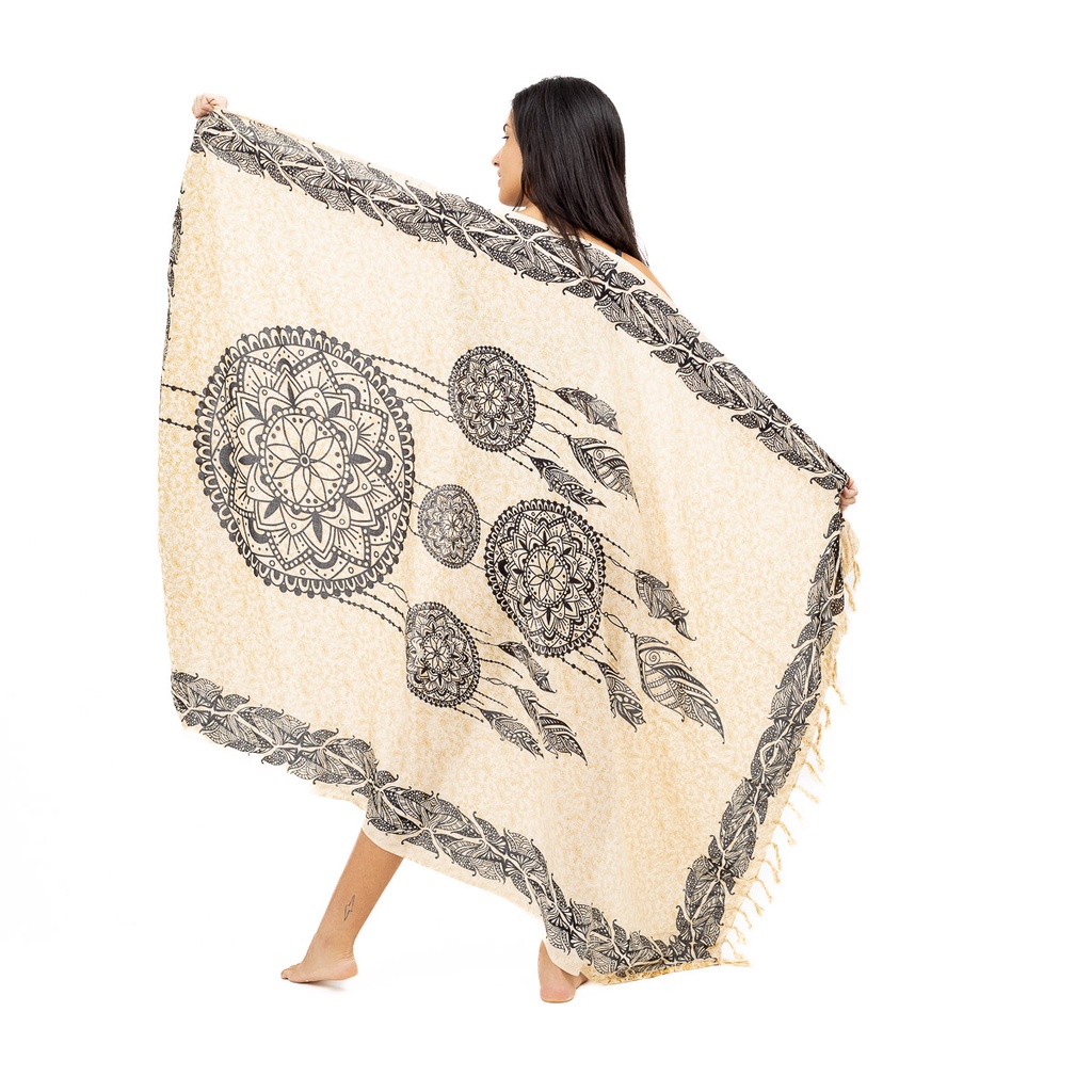 Canga Indiana Viscose Filtro Dos Sonhos Lotus Elefante Verão Moda Praia Canga de Praia em Oferta na Shopee