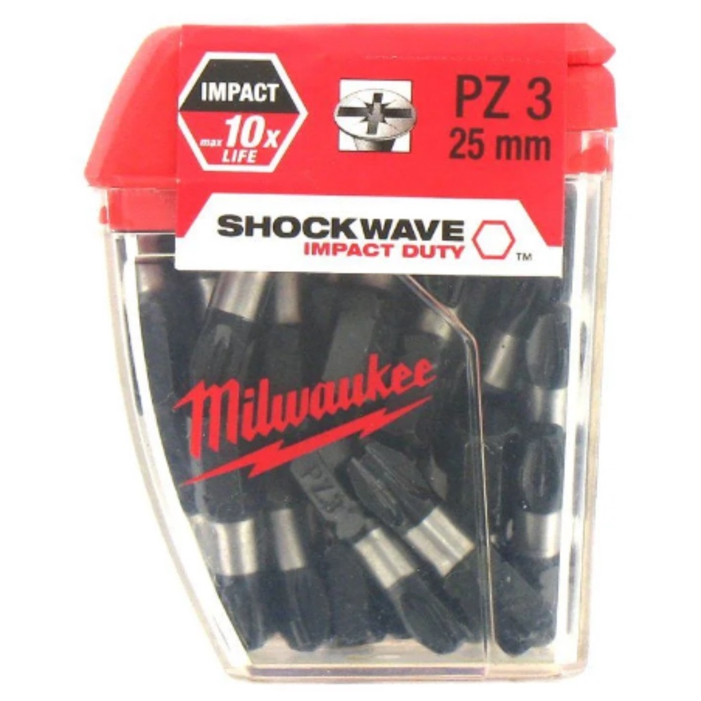 Bit Philips Pz3 X 25mm C/25 Pç 4932352554 Milwaukee em Oferta na Shopee