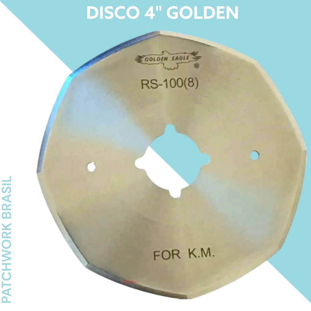 Disco Corte Maquina Cortar Tecido Oitavado  4 Pol Golden Eagle Rc100 Rs100 costura papelaria