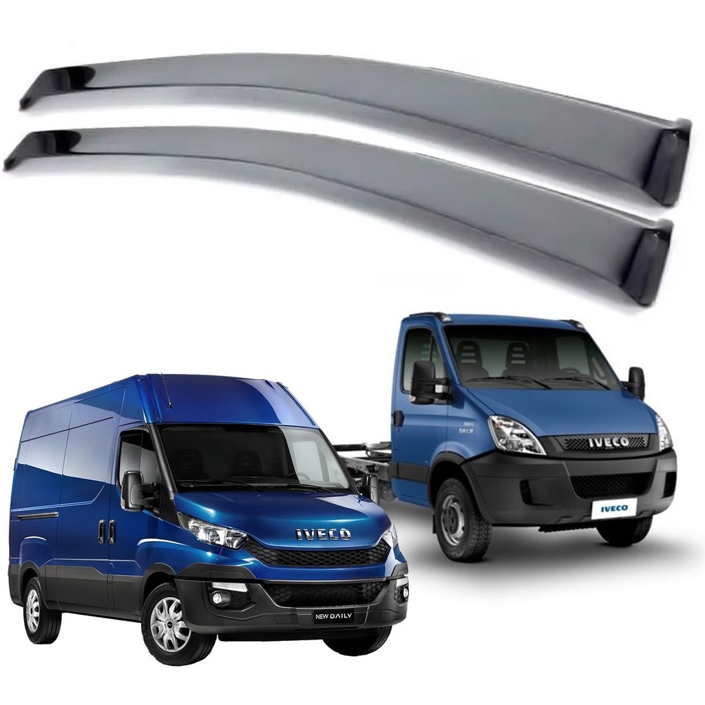 Calha De Chuva Defletor Iveco Daily 2008 A 2021 2 Portas Fume Tiger FT7461