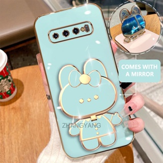 Caixa Samsung S10 Plus S10 Plating 3D Para Telefone De Coelho Com 360 ° Concha Macia De silicone Rotativa E Espelho Embu em Oferta na Shopee