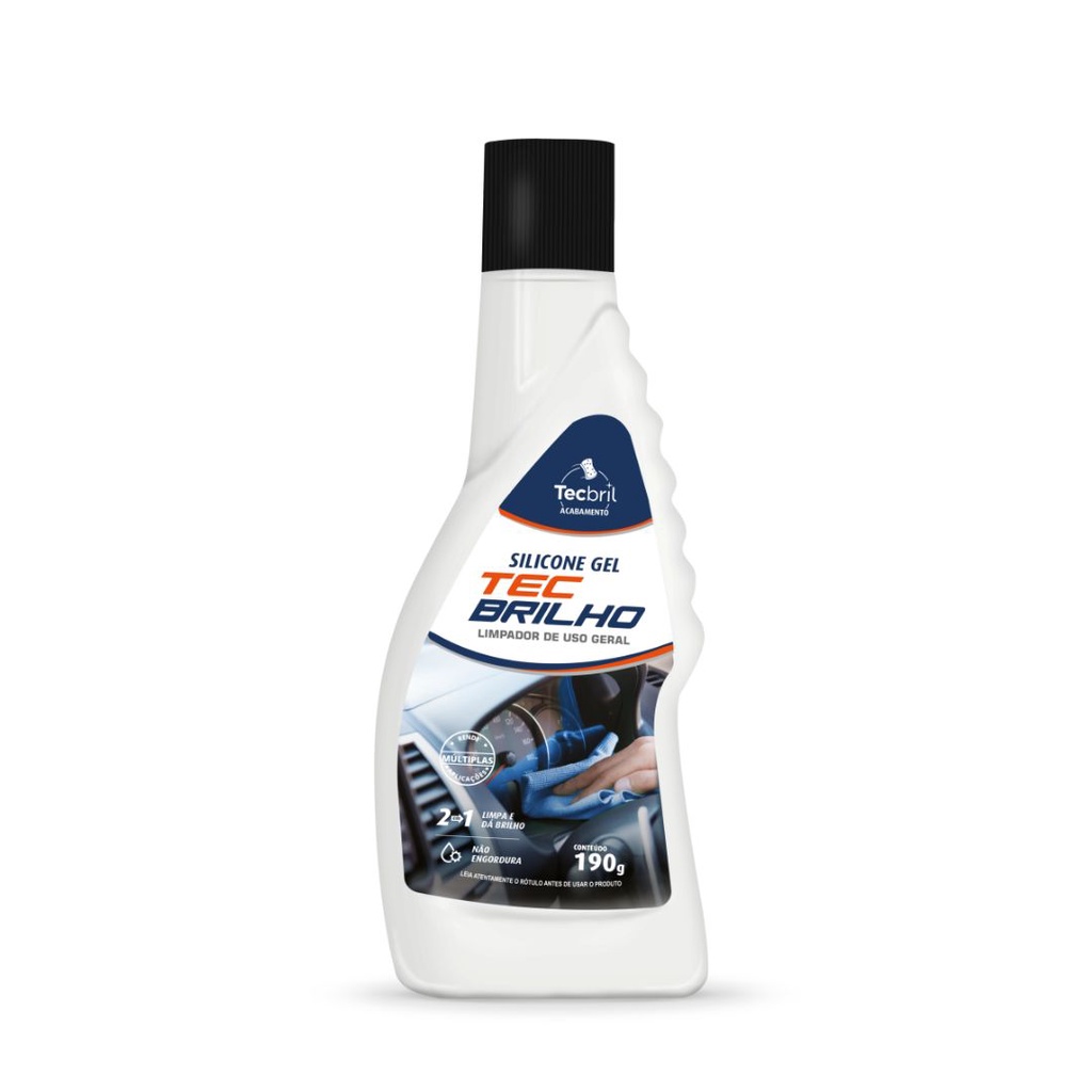 Silicone Gel Automotivo Tecbrilho para Painel Para-Choque Limpeza Carro