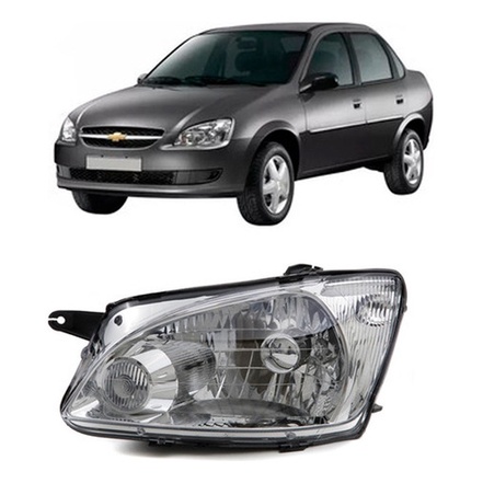 FAROL CORSA 2011/ CLASSIC MASCARA CROMADA LADO ESQUERDO - Spare Parts and Accessories for Vehicles